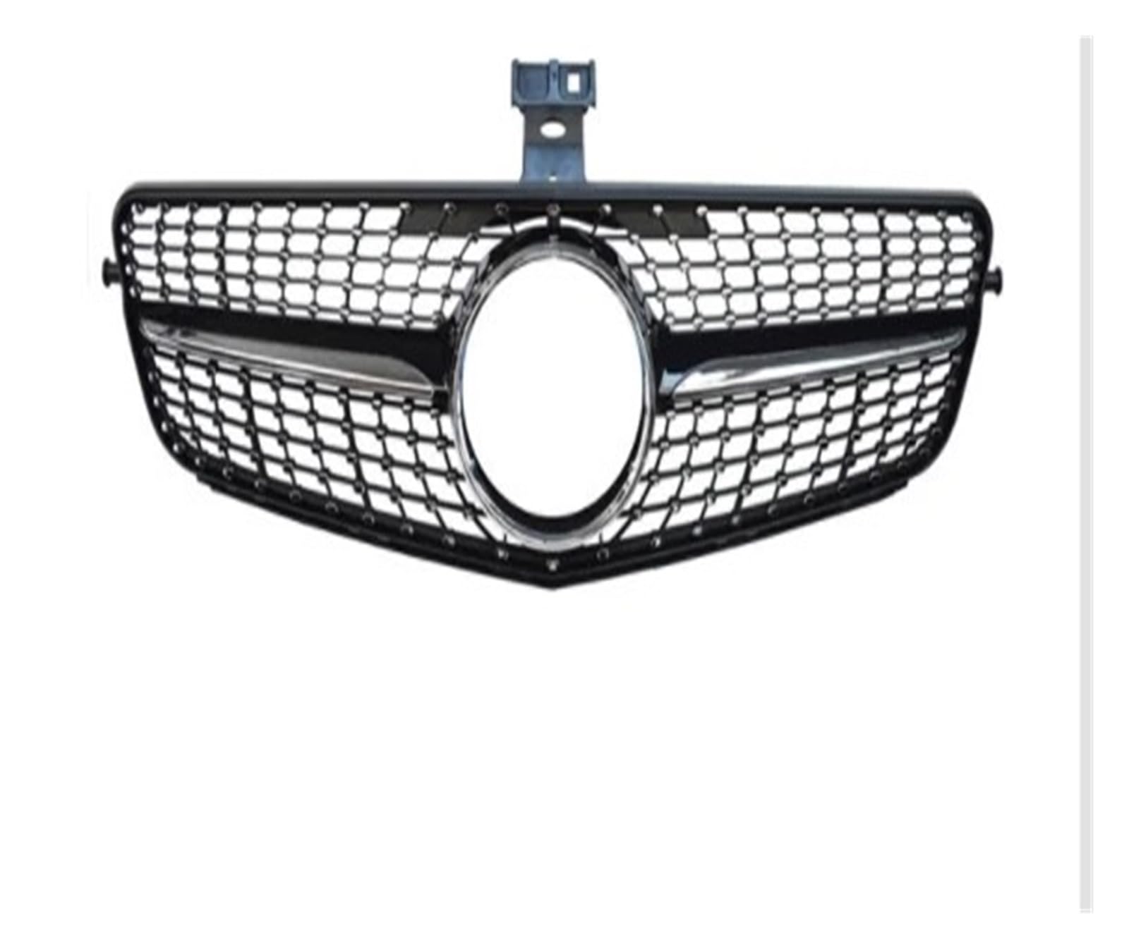 Front Kühlergrille Frontstoßstangengrill Für Für Benz Für C W204 Sport Racing Grill Diamond 2007 2008 2009 2010 2011 2012 2013 2014 Facelift Auto Front Gitter(Diamond Black) von Drkxdt