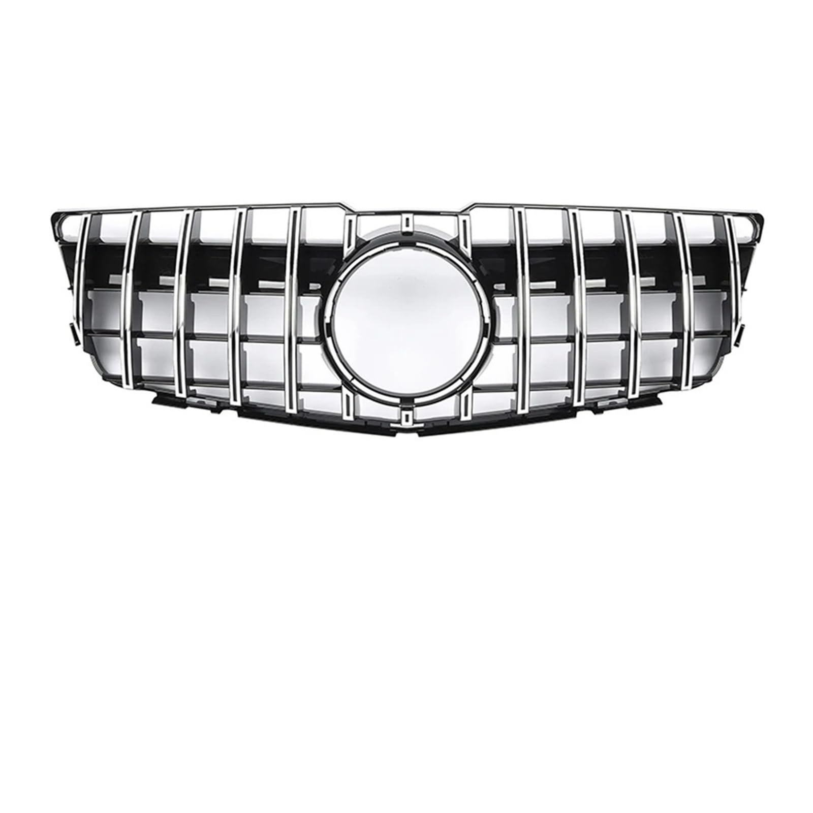 Front Kühlergrille Frontstoßstangengrill Für Für Benz Für GLK-Klasse Für X204 Für GLK250 Für GLK300 Für GLK350 Renngitter Im Chrom-Schwarz-Diamanten-Stil Auto Front Gitter(GT-Chrome Silver) von Drkxdt