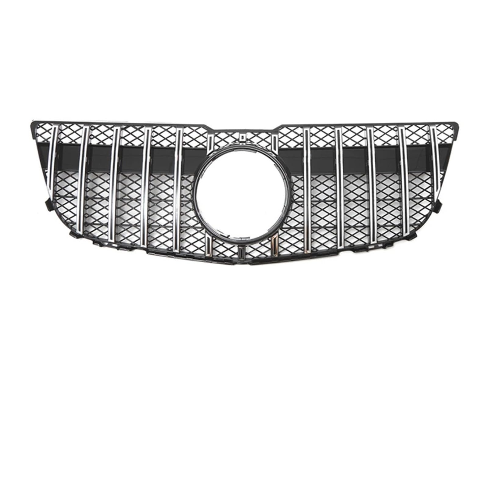 Front Kühlergrille Frontstoßstangengrill Für Für Benz Für GLK-Klasse Für X204 Für GLK250 Für GLK300 Für GLK350 Renngitter Im Chrom-Schwarz-Diamanten-Stil Auto Front Gitter(GT-Silver WNet) von Drkxdt