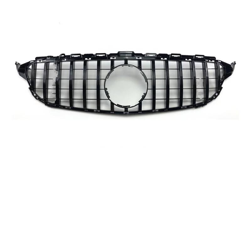 Front Kühlergrille Frontstoßstangengrill Für Für W205 Für S205 Für Benz Für C Für C205 Für C180 Für C200 Für C250 Für C300 Für C260 Oberer Ersatz Auto Front Gitter(14-18 Glossy Black) von Drkxdt