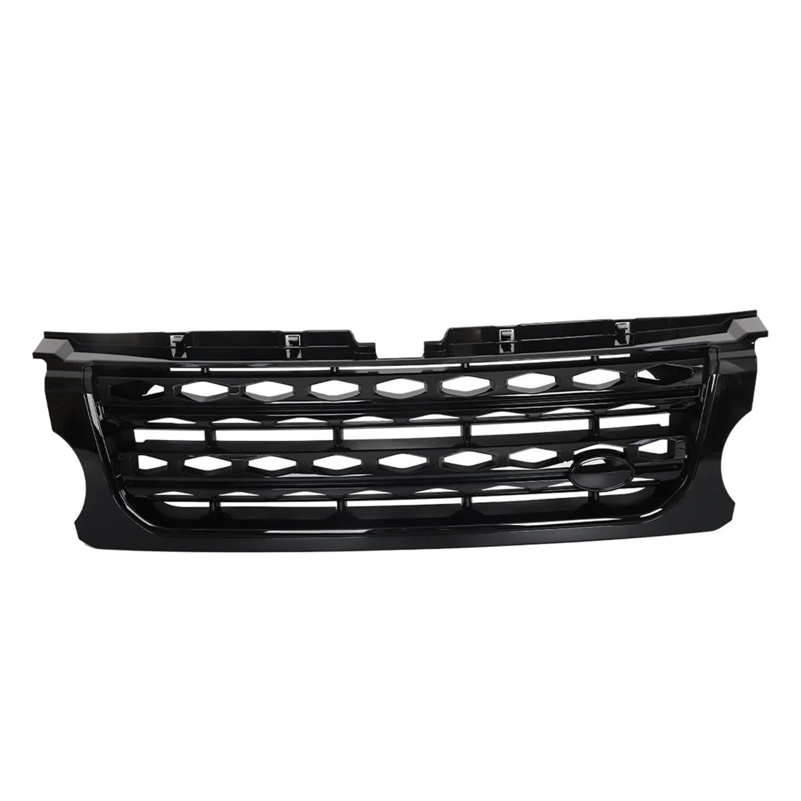 Front Kühlergrille Frontstoßstangengrill Für Land Für Rover Für Discovery 4 Für LR4 2014–2016 Für L319 Stoßstangen-Mittelplatte Styling Oberer Racing-Grill Auto-Zubehör Auto Front Gitter(All Black) von Drkxdt