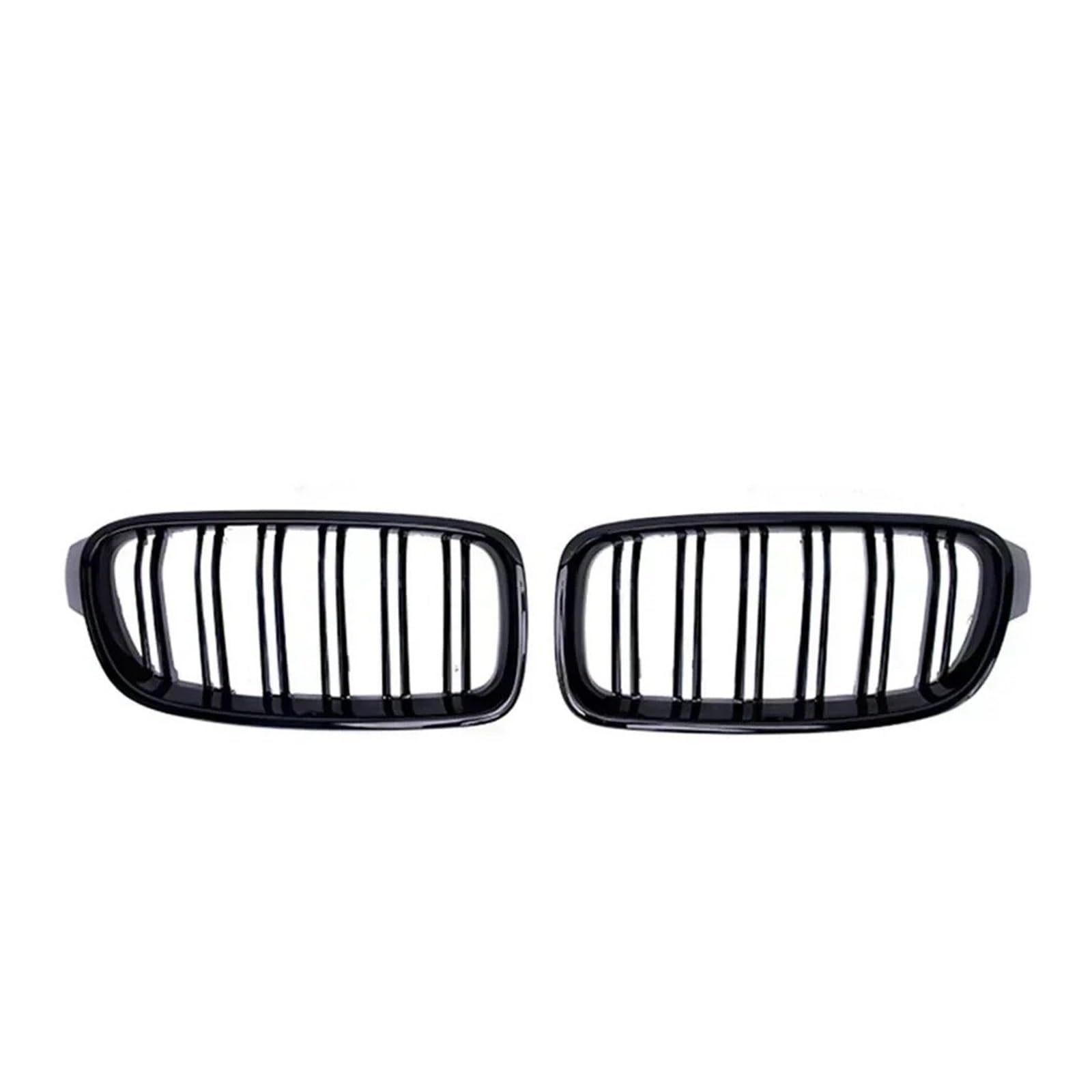 Front Kühlergrille Für 3 Serie Für F30 Grill 2012 2013 2014 2015-2019 Zubehör Für F31 Front Grillz Schwarz Carbon Faser Nieren Grille Für 320i Für 325i 328 Auto Front Gitter(Glossy Black) von Drkxdt