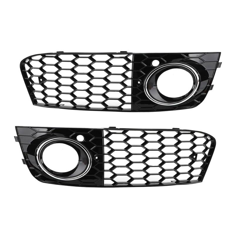 Front Kühlergrille Für A4 Für B8 Für RS4 2009 2010 2011 2012 Honeycomb Mesh Nebel Licht Offenen Entlüftungs Grille Intake Abdeckung 8KD807682 8KD807681 Grill Teile Auto Front Gitter(B) von Drkxdt