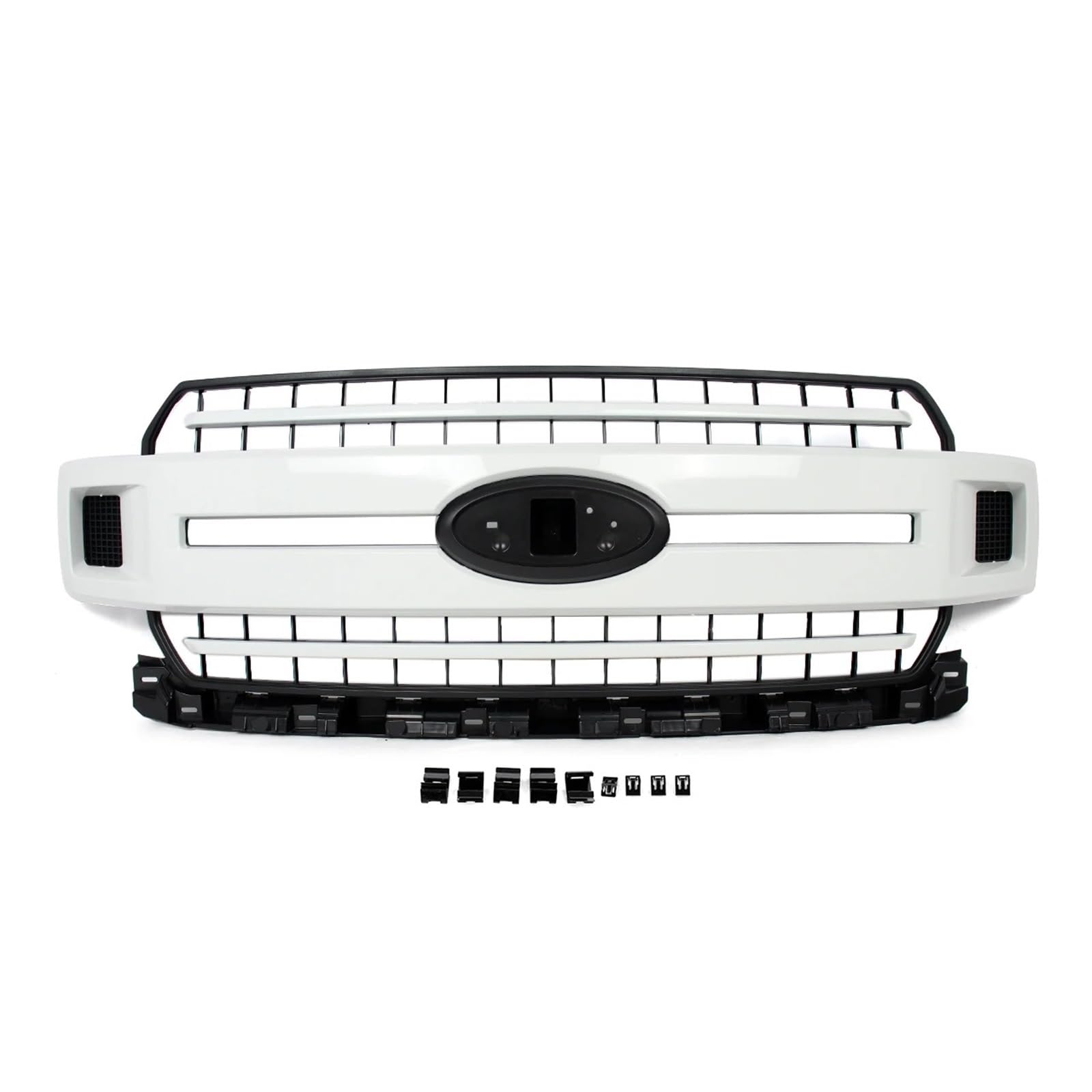 Front Kühlergrille Für Ford Für F150 Für XL Für XLT 2018 2019 2020 Auto Kühlergrill Racing Grills Frontschürze Oberen Kühlergrill Geändert Grill Zubehör Auto Front Gitter von Drkxdt