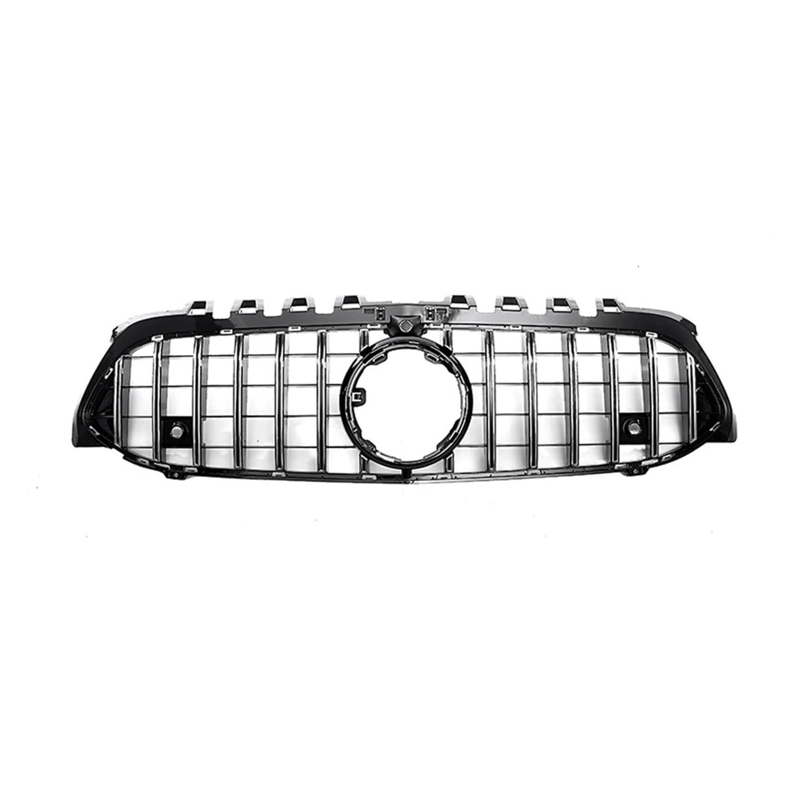 Front Kühlergrille Für Für Benz Für A-Klasse Für W177 Für A200 Für A220 Für A250 Für A35 Schwarz Diamanten Stil Kühlergrill Schwarz Front Stoßstange Grille Auto Front Gitter(GT-Silver W360) von Drkxdt