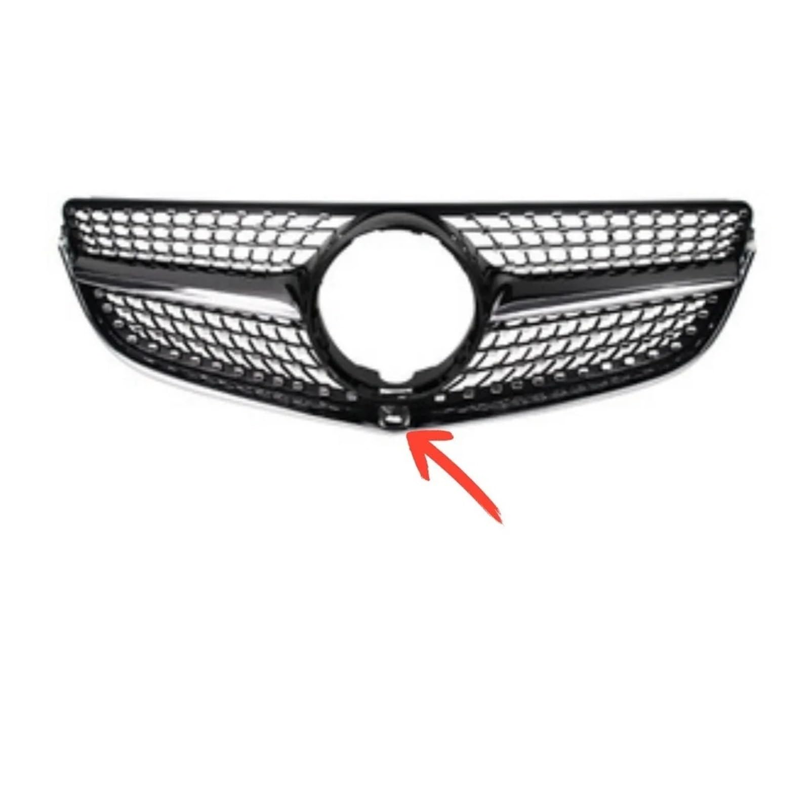 Front Kühlergrille Für Für Benz Für E Klasse Coupe Für W207 Für C207 Für E200 Für E250 Für E300 Für E400 Für E500 Frontschürze Racing Grill Billet Gril Auto Front Gitter(Black2) von Drkxdt