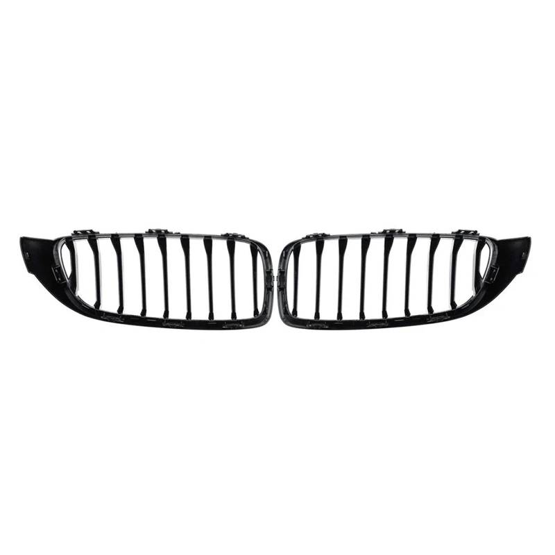 Front Kühlergrille Glanzschwarze Vordere Nierengitterlamelle Für F32 Für F36 Für F82 Für M4 Für 428i Für 435i Für 440i 2014+ Lackierter Nierengrill Auto Front Gitter von Drkxdt