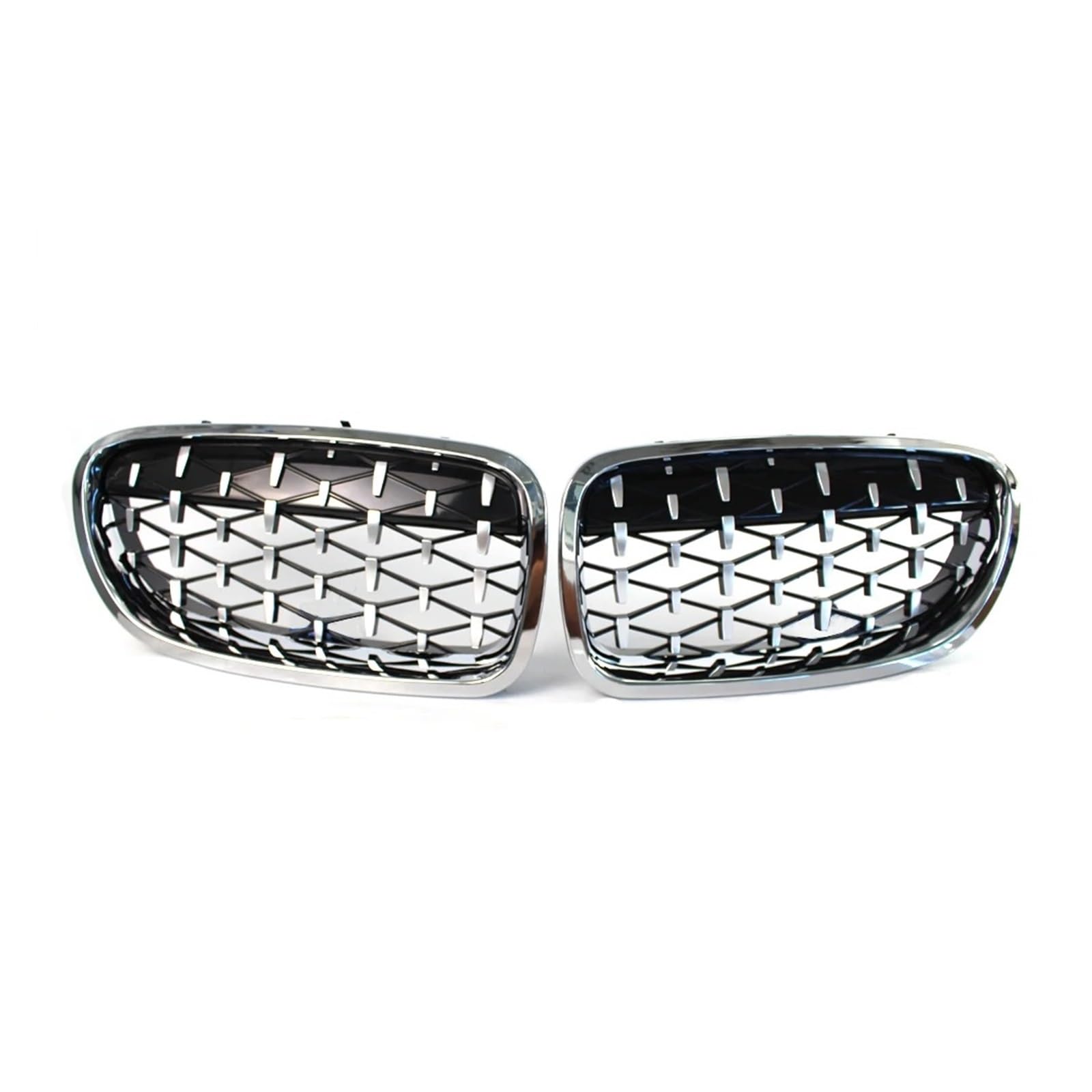 Front Kühlergrille Glanzschwarzer Chrom-Frontnierengrill Im Diamant-Stil Für F10 Für F11 Für 528i Für 535i 4D Für M5 2011 2012 2013 2014 2015 2016 Auto Front Gitter(All Chrome) von Drkxdt