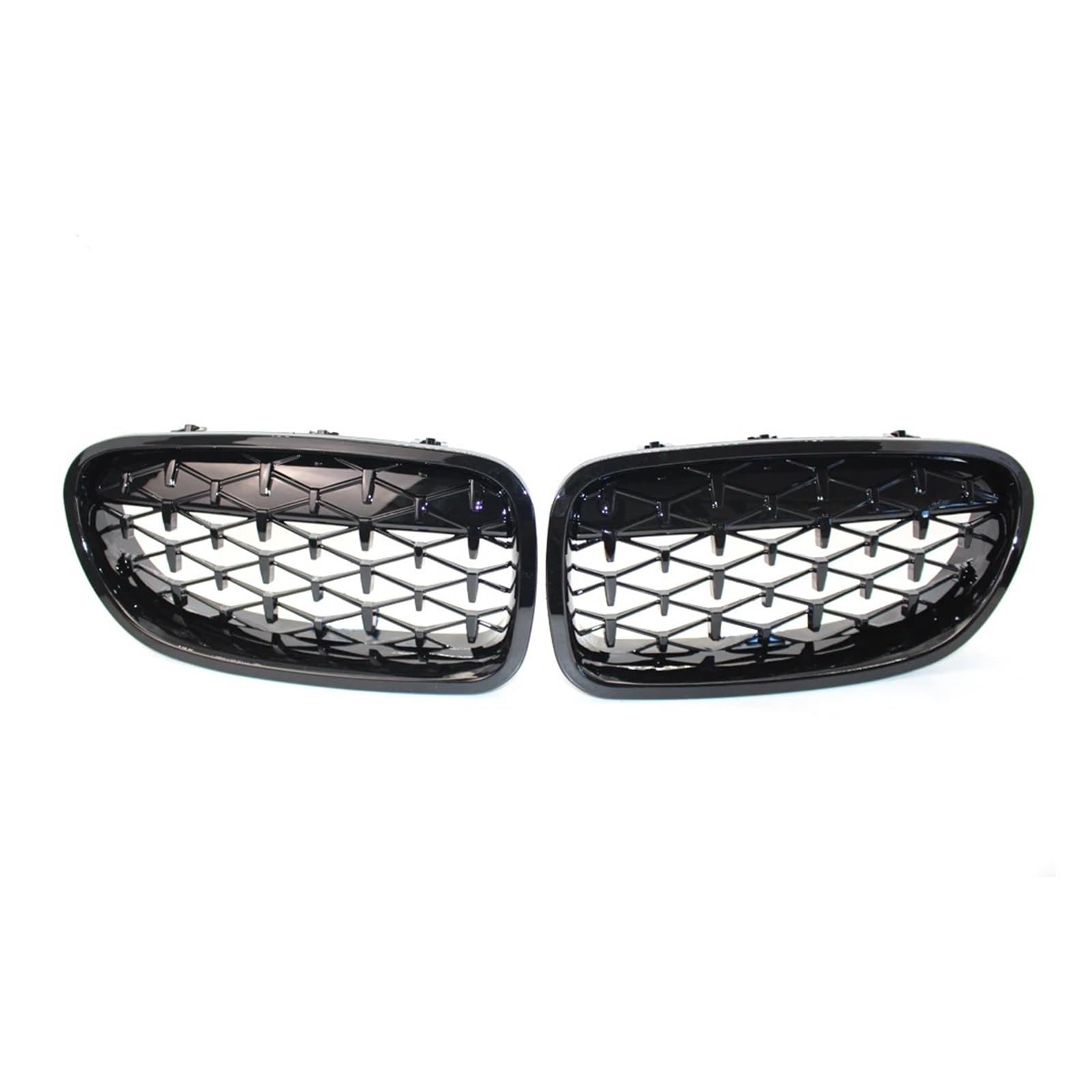 Front Kühlergrille Glanzschwarzer Chrom-Frontnierengrill Im Diamant-Stil Für F10 Für F11 Für 528i Für 535i 4D Für M5 2011 2012 2013 2014 2015 2016 Auto Front Gitter(All Gloss Black) von Drkxdt