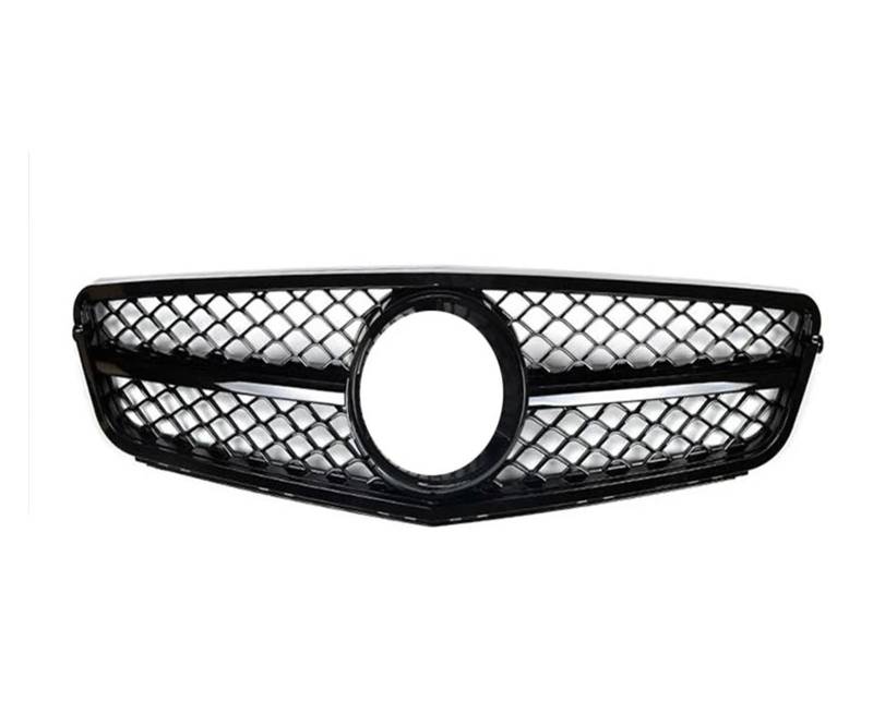 Front Kühlergrille Grill Frontgrill Für Für Benz Für W204 C-Klasse Für C180 Für C200 Für C250 Für C300 Für C43 Schwarze Obere Stoßstangenhaube Netzgitter Auto Front Gitter von Drkxdt