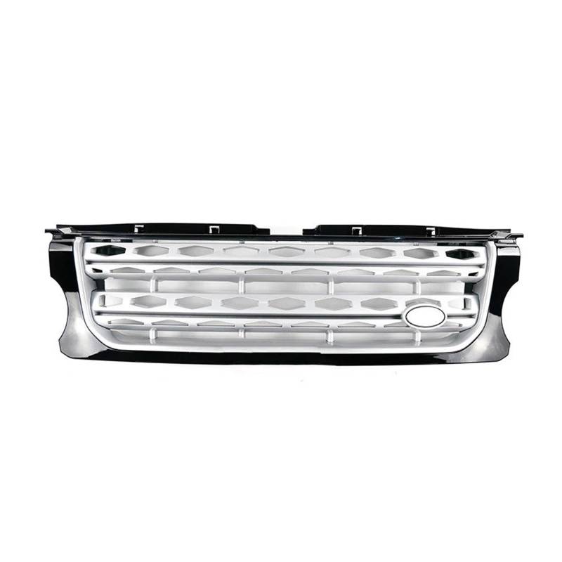 Front Kühlergrille Kühlergrill Für Land Für Rover Für Discovery 4 Für LR4 2014 2015 2016 Für L319 Frontstoßstange Mittelplatte Styling Obere Renngrills Autozubehör Auto Front Gitter(BlackFrame SilverN von Drkxdt