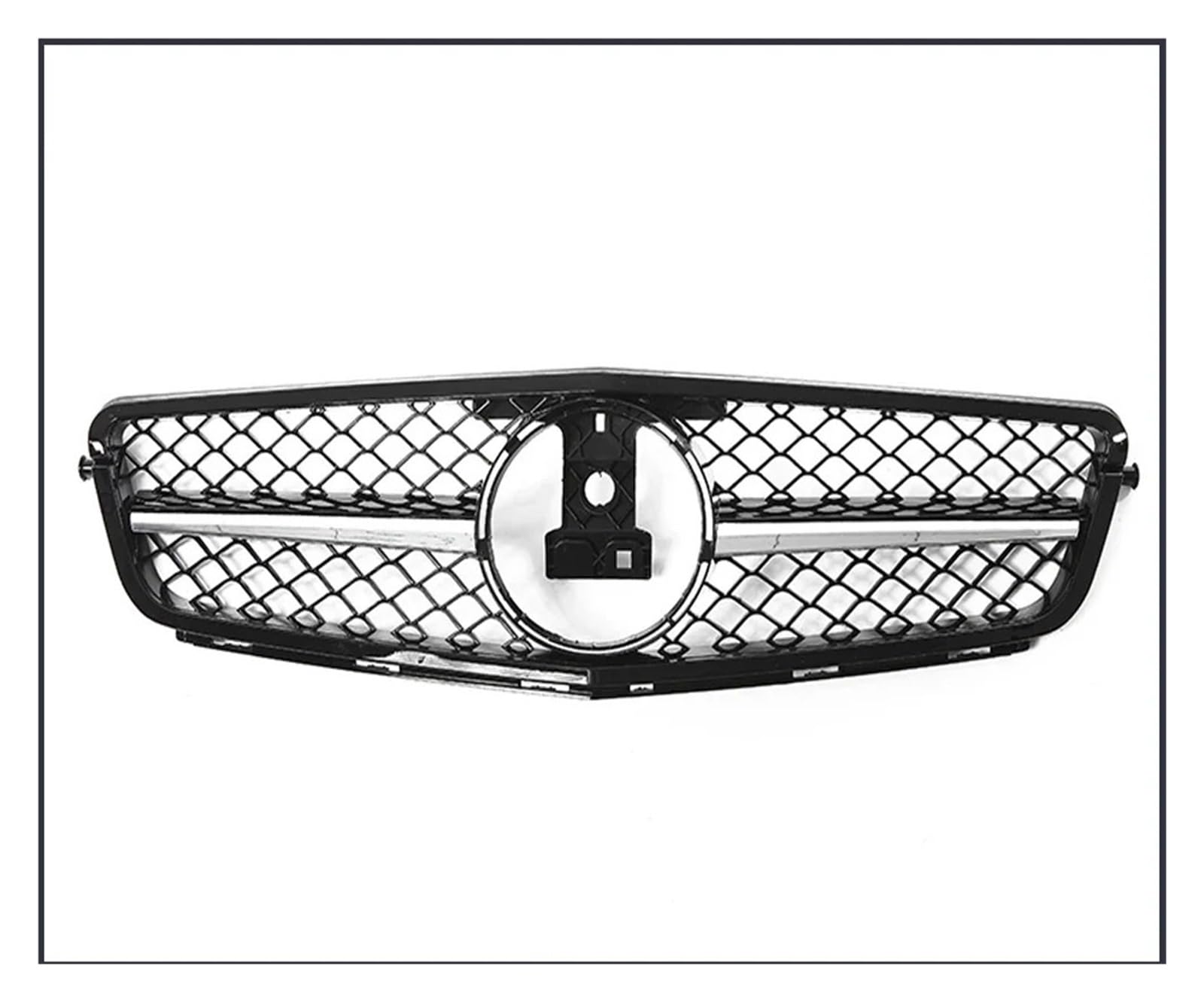 Front Kühlergrille Renngrills Für Für Benz Für C-Klasse Für W204 2008 2009 2010–2014 Für C180 Für C250 Für C350 Frontstoßstangengrill Kühlergrill Auto Front Gitter(AMG Black Pin) von Drkxdt