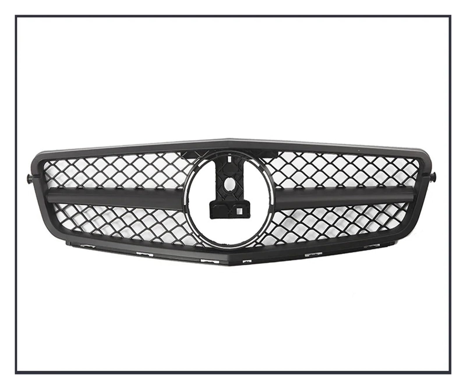 Front Kühlergrille Renngrills Für Für Benz Für C-Klasse Für W204 2008 2009 2010–2014 Für C180 Für C250 Für C350 Frontstoßstangengrill Kühlergrill Auto Front Gitter(AMG Matte Black) von Drkxdt