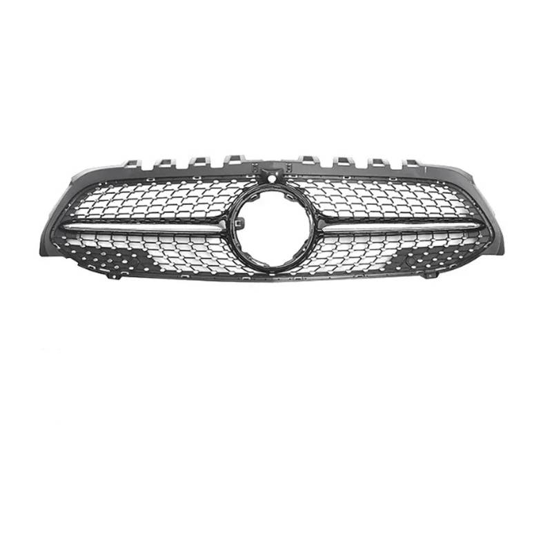 Front Kühlergrille Stoßstange Panamericana Grill Für Für Benz Für CLA Klasse 2020-2023 Für W118 Für C118 Lufteinlassgitter Frontstoßstangenabdeckung Autoteile Auto Front Gitter(Diamonds-Black W360) von Drkxdt