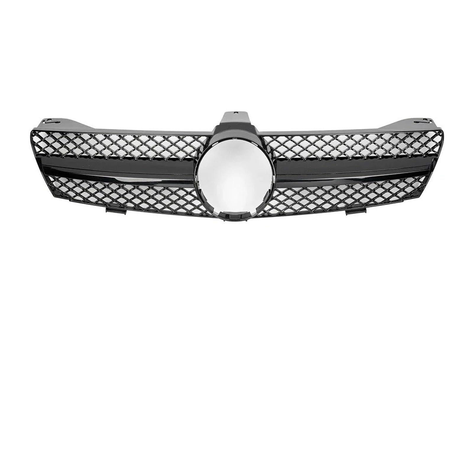 Front Kühlergrille Stoßstangengrill Für Für Benz Für CLS-Klasse Für W219 Für CLS63 Für AMG Für CLS350 Für CLS500 Für CLS550 2005 2006 2007 2008 Obere Gitter Auto Front Gitter(AMG-Glossy Black) von Drkxdt