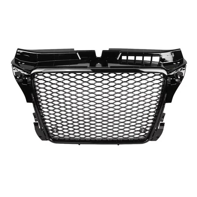 Front Kühlergrille Vorne Sport Hex Mesh Waben Haube Grill Racing Grills Für A3 Für S3 Für 8P 2008 2009 2010 2011 2012 Vorne Mitte Grill 8P0853651M Auto Front Gitter von Drkxdt