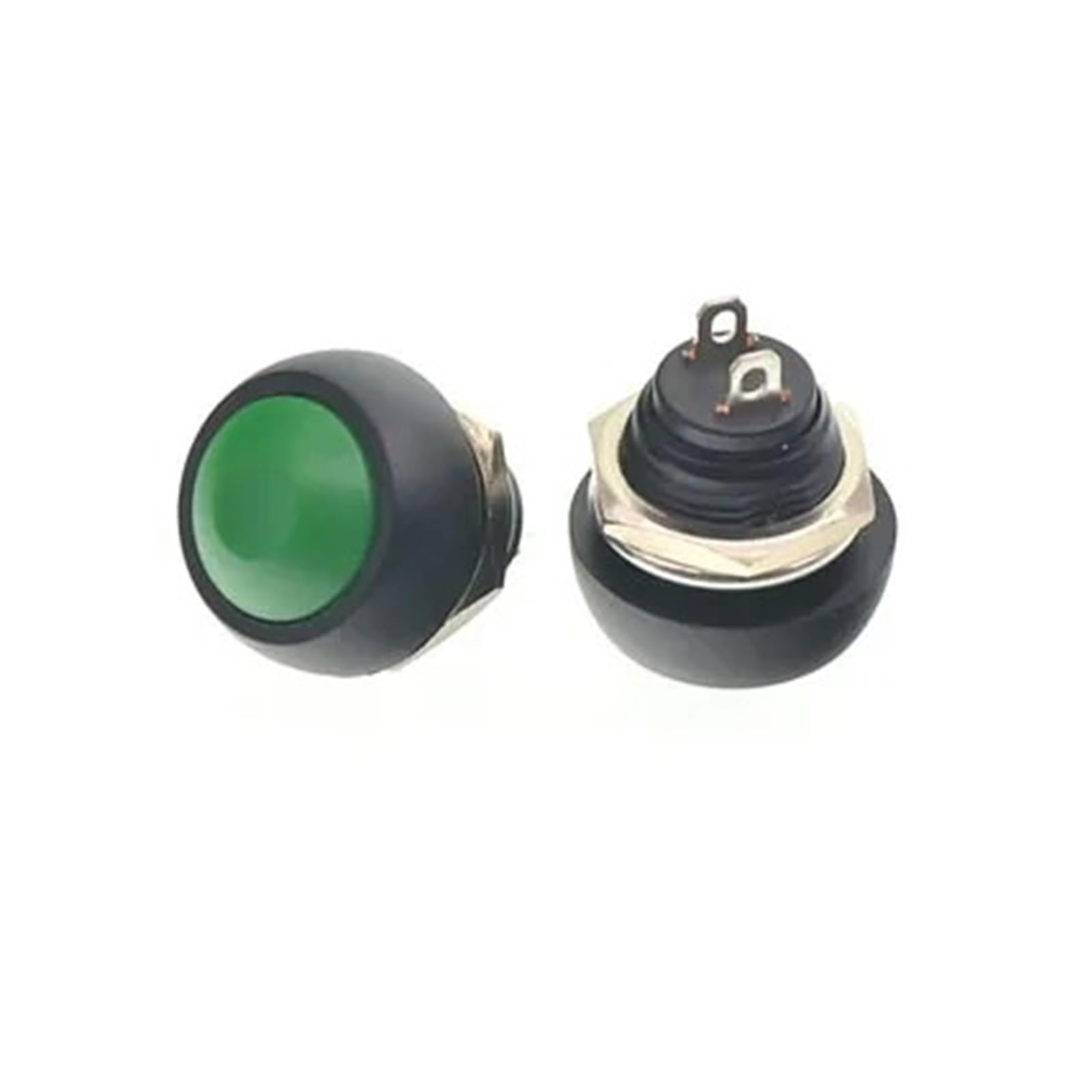 Hauptschalter Fensterheber 1 Stücke 2Pin Mini Schalter 12mm 1A Wasserdichter Schalter Für Pbs33b 12v Momentary Push Button Switch Reset Nicht-verriegelnd Für Pbs-33b Autofenster-Taste(Green 1PCS) von Drkxdt