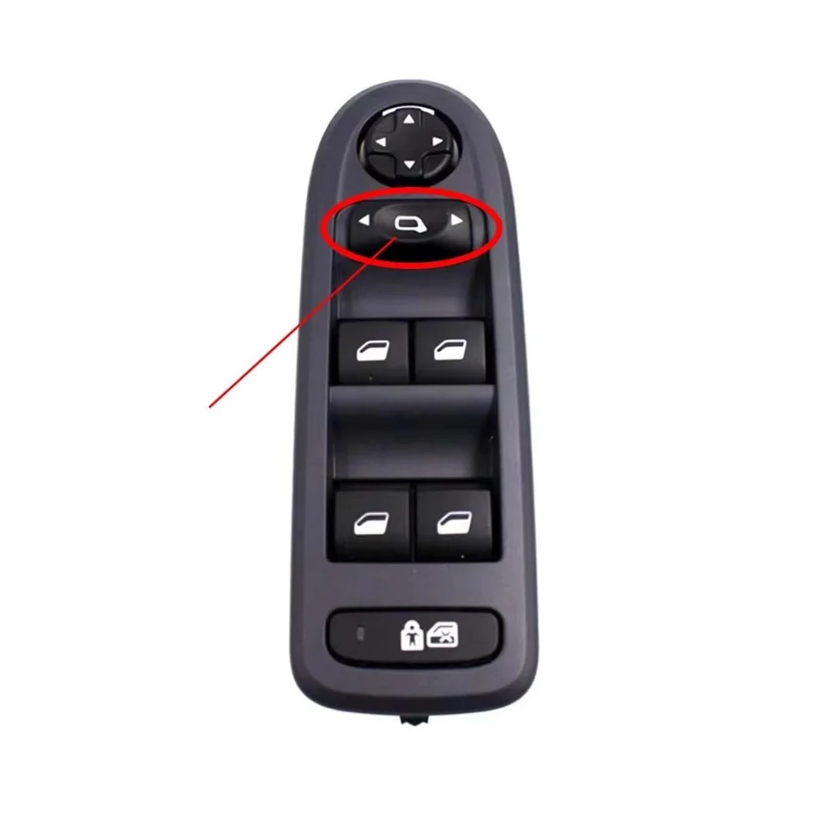 Hauptschalter Fensterheber Für Peugeot 308 508 2007 2008 2009 2010 2011 2012 2013 Auto Fenster Control Schalter Seite Spiegel Taste 98054508ZD 96659465ZD 98053439 Autofenster-Taste(Without Folding) von Drkxdt