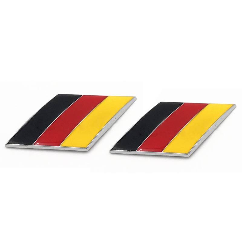 Dsycar 2 Teile / para 3D Metall Deutschland Flagge Car Body Side Kotflügel Hinten Trunk Emblem Abzeichen Aufkleber Decals für Universal Autos Motorrad Auto Styling Dekorative zubehör von Dsycar