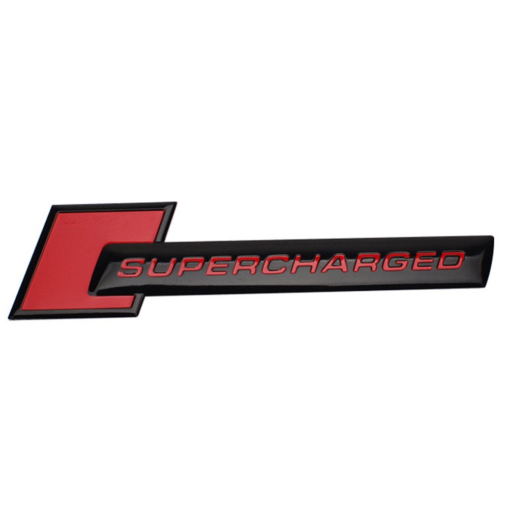 Supercharged Auto-Aufkleber für Kotflügel, Heckklappe, für Suzuki Dodge Jeep Overland Mercedes BMW Mustang Ranger, Volvo, Chevrolet, Nissan, Mazda, Audi, VW, Ford, Fiesta, Honda, Toyota von Dsycar