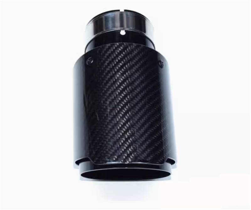 Auspuff Endrohr Für 1 Serie 2 Serie 5 Serie 4 Serie 530 640 G38 Real Carbon Fiber Auspuffrohr Auto Zubehör Y Typ Auspuffspitze(Single) von Dtbdfak