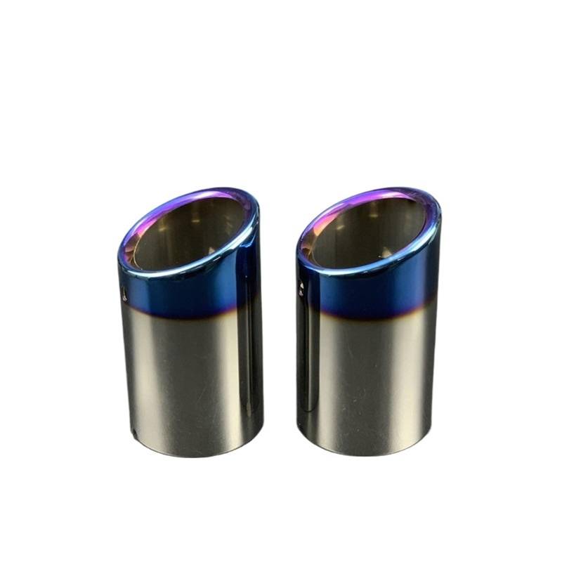 Auspuff Endrohr Für A1 Für A3 Für A4 B8 Für A6 Für Q5 Auto Zubehör 2 Teile/los Auto Auspuff Tip Muffler Rohr Schwanz Hinten Rohr Abdeckung Fall Auspuffspitze(Blue 2piece) von Dtbdfak