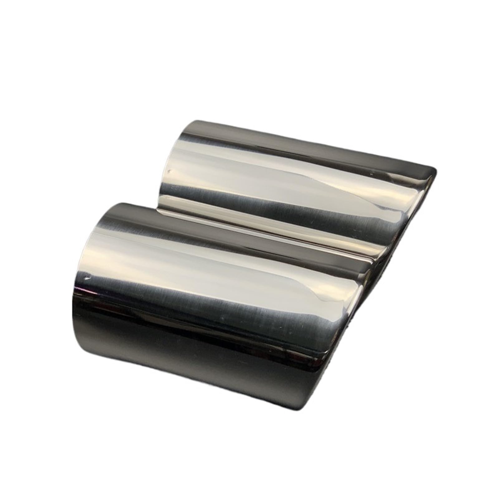 Auspuff Endrohr Für A1 Für A3 Für A4 B8 Für A6 Für Q5 Auto Zubehör 2 Teile/los Auto Auspuff Tip Muffler Rohr Schwanz Hinten Rohr Abdeckung Fall Auspuffspitze(Silver 2piece) von Dtbdfak