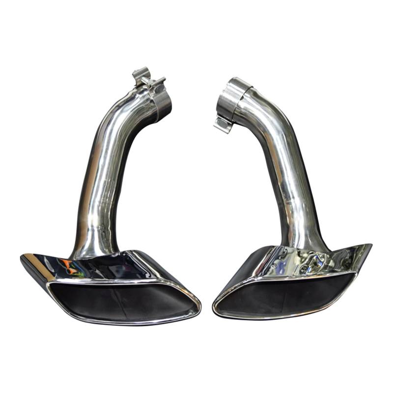 Auspuff Endrohr Für X6 E71 V8 2008-2013 304 30 Auto Auspuffrohr Schalldämpfer Spitze Abdeckung Quadratische Endrohr Düse Auto Auspuff Spitze Auspuffspitze(Silver Exhaust Tip) von Dtbdfak