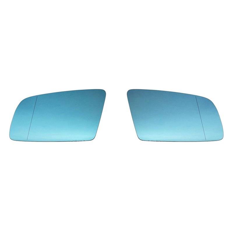 Außenspiegelglas Für 5 Series E60 E61 E63 E64 2003–2008, links und rechts, blau, beheizter Außenspiegel, Weitwinkel-Rückspiegel Autospiegel Aus Glas(A pair blue) von Dtbdfak