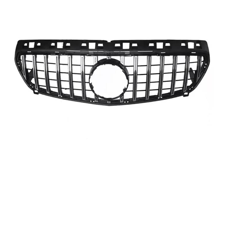 Auto Front Kühlergrille Für A W176 2013 2014 2015 2016 2017 2018 A180 A200 A45 GT Diamant Einlassgitter Frontgrill Renngrill Verkleidung Styling Auto Kühlergrill(GT Chrome Silver) von Dtbdfak