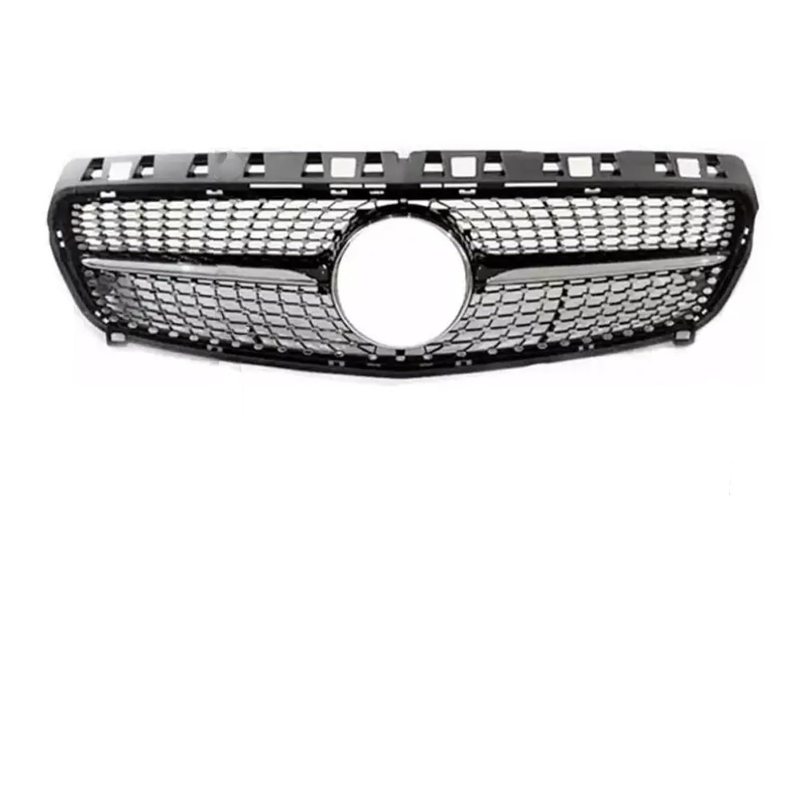 Auto Front Kühlergrille Für A W176 2013 2014 2015 2016 2017 2018 A180 A200 A45 GT Diamant Einlassgitter Frontgrill Renngrill Verkleidung Styling Auto Kühlergrill(Glossy Black) von Dtbdfak