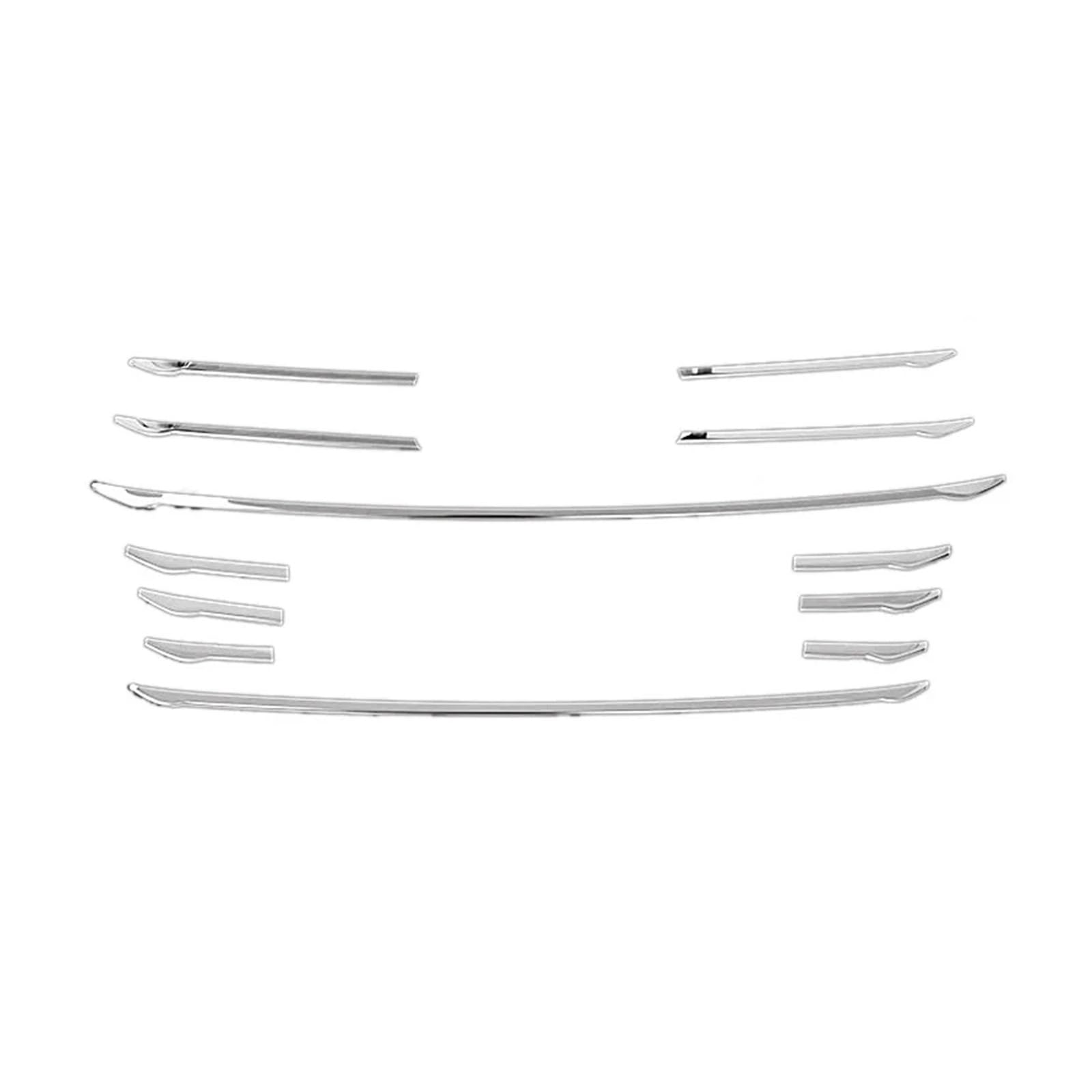 Auto Front Kühlergrille Für A4 B8 2013-2015, 12 Stück Auto Frontstoßstange Kühlergrill Abdeckung Zierleisten Auto Kühlergrill von Dtbdfak