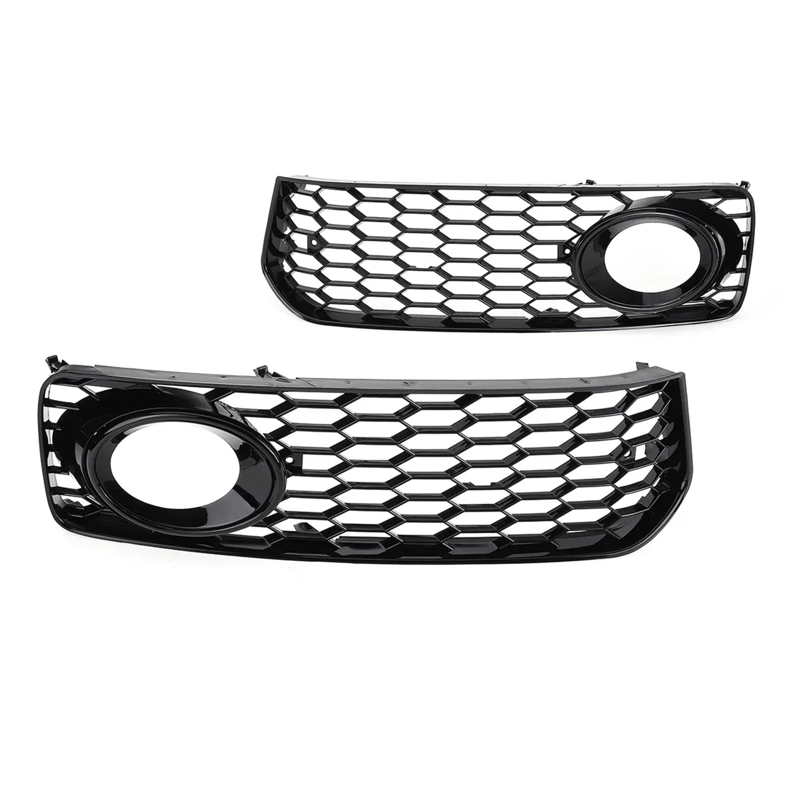 Auto Front Kühlergrille Für A5 S-Line S5 B8 RS5 2008-2012 Schwarz Glänzend Auto Frontstoßstange Nebelscheinwerfer Kühlergrill Grillabdeckung Netz Auto Kühlergrill von Dtbdfak