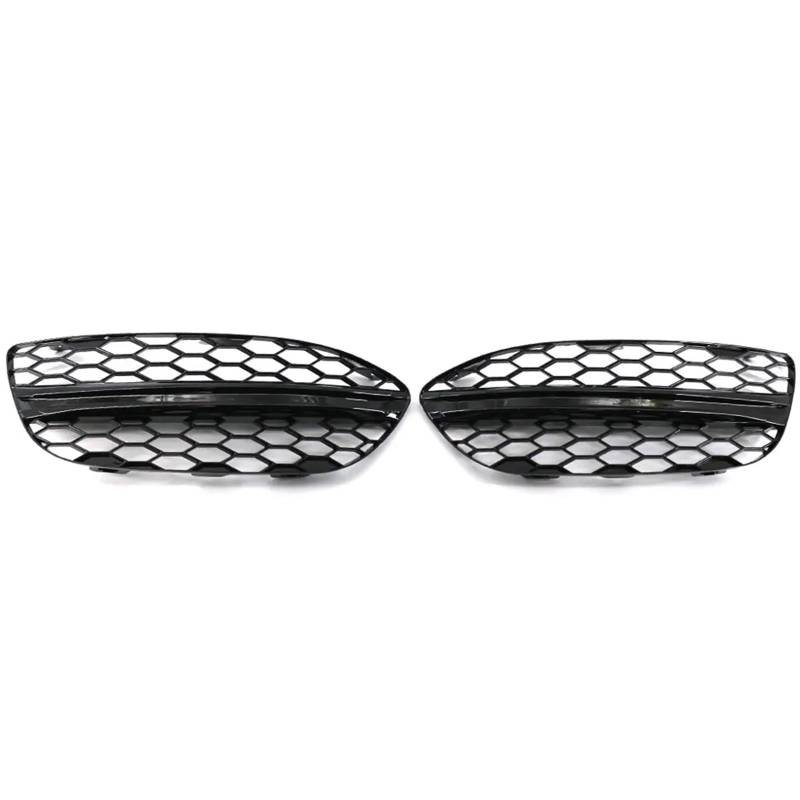 Auto Front Kühlergrille Für Benz C-Klasse W205 2014-2020 2058851623 2058851523 Auto Front Stoßstange Kühlergrill Nebel Licht Abdeckung Chrom Zierleisten Auto Kühlergrill(Gloss Black) von Dtbdfak