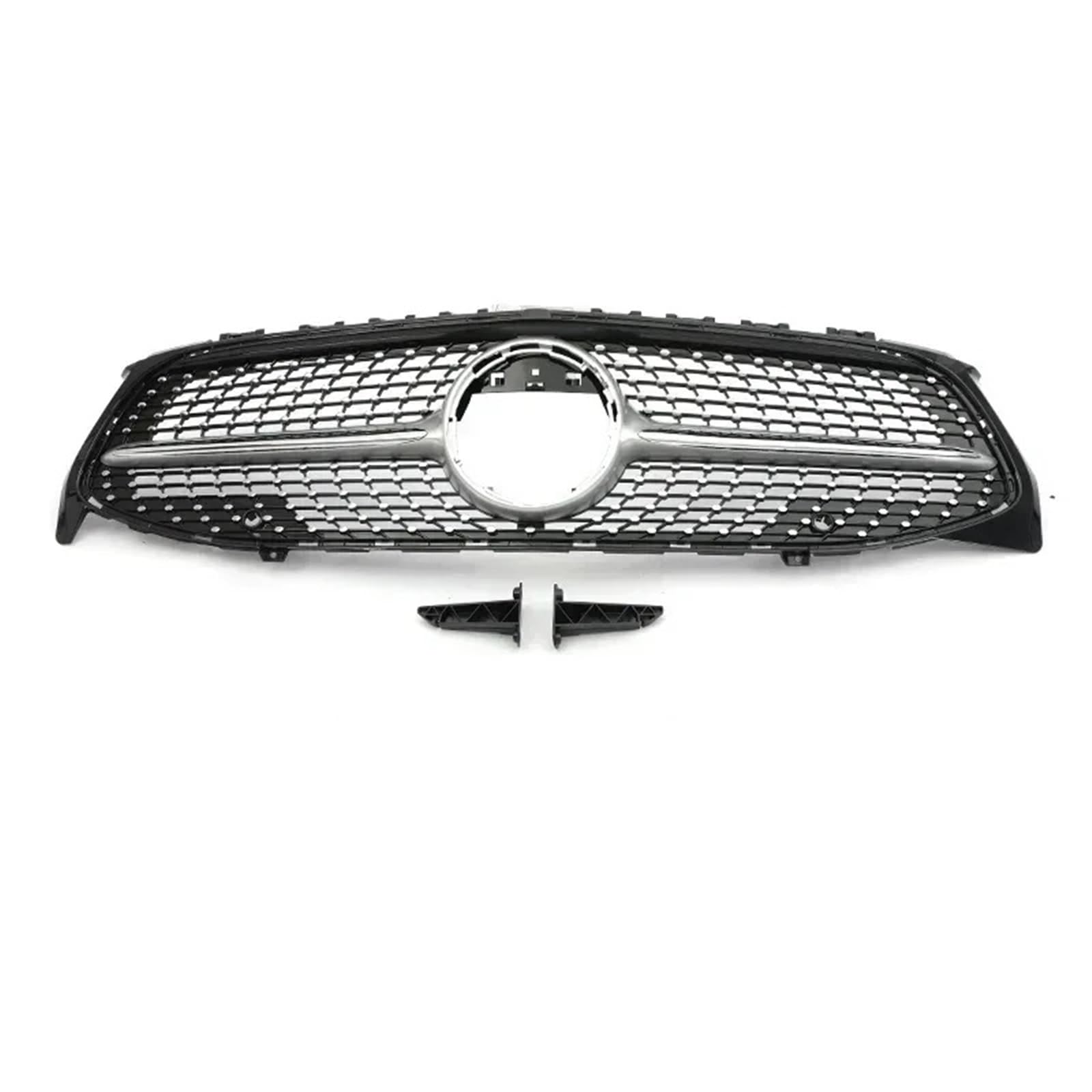 Auto Front Kühlergrille Für Benz Für CLA-Klasse W118 2020-IN Schwarz/Silber Autozubehör GT/Diamant-Stil Auto-Frontgrill-Rahmenabdeckungsverkleidung. Auto Kühlergrill(Diamond Silver) von Dtbdfak