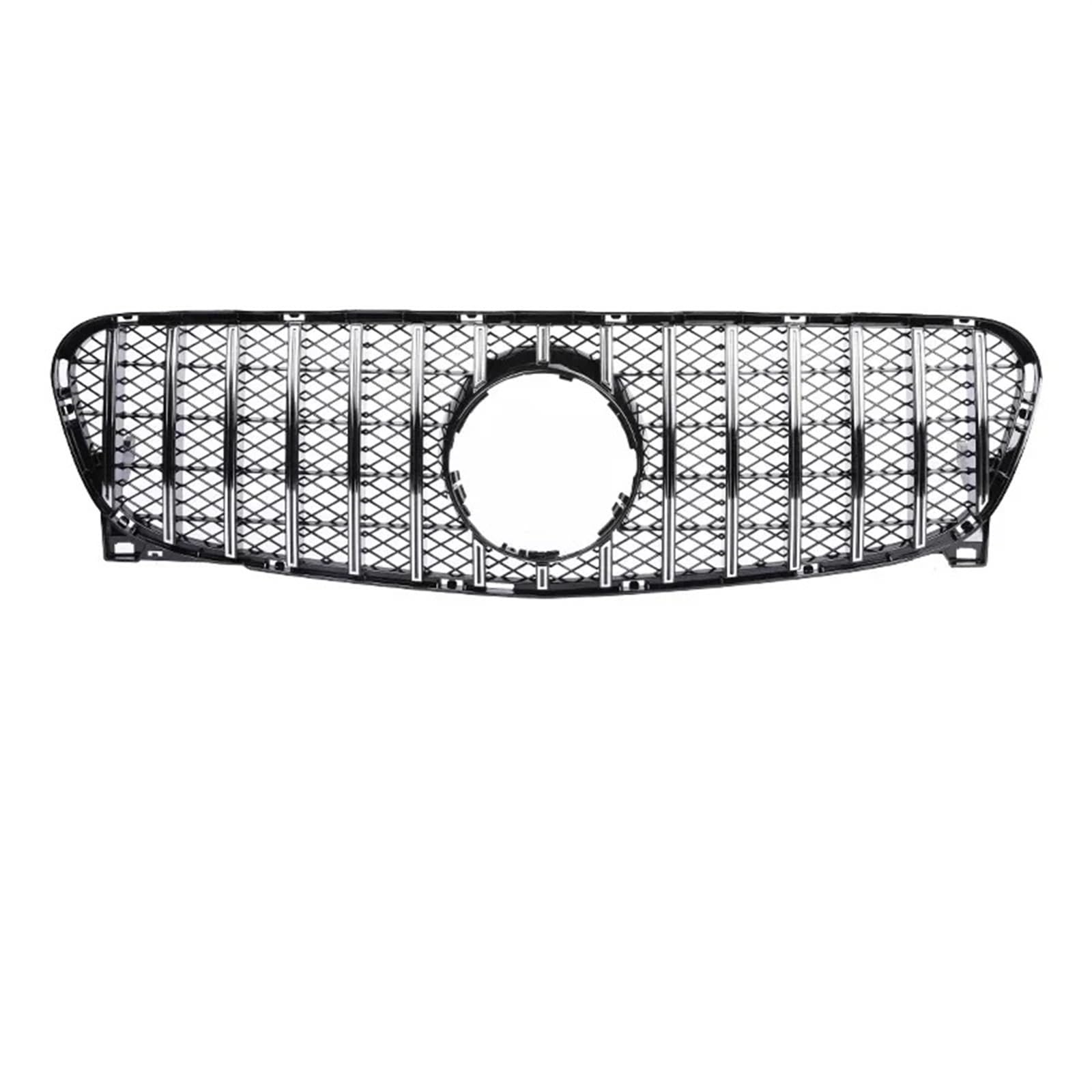 Auto Front Kühlergrille Für Benz Für GLA Klasse X156 GLA200 GLA250 2013-2019 GTR Stil Schwarz/Silber Auto Front Racing Grille Stoßstange Grill Auto Kühlergrill(13-15 GT Silver) von Dtbdfak