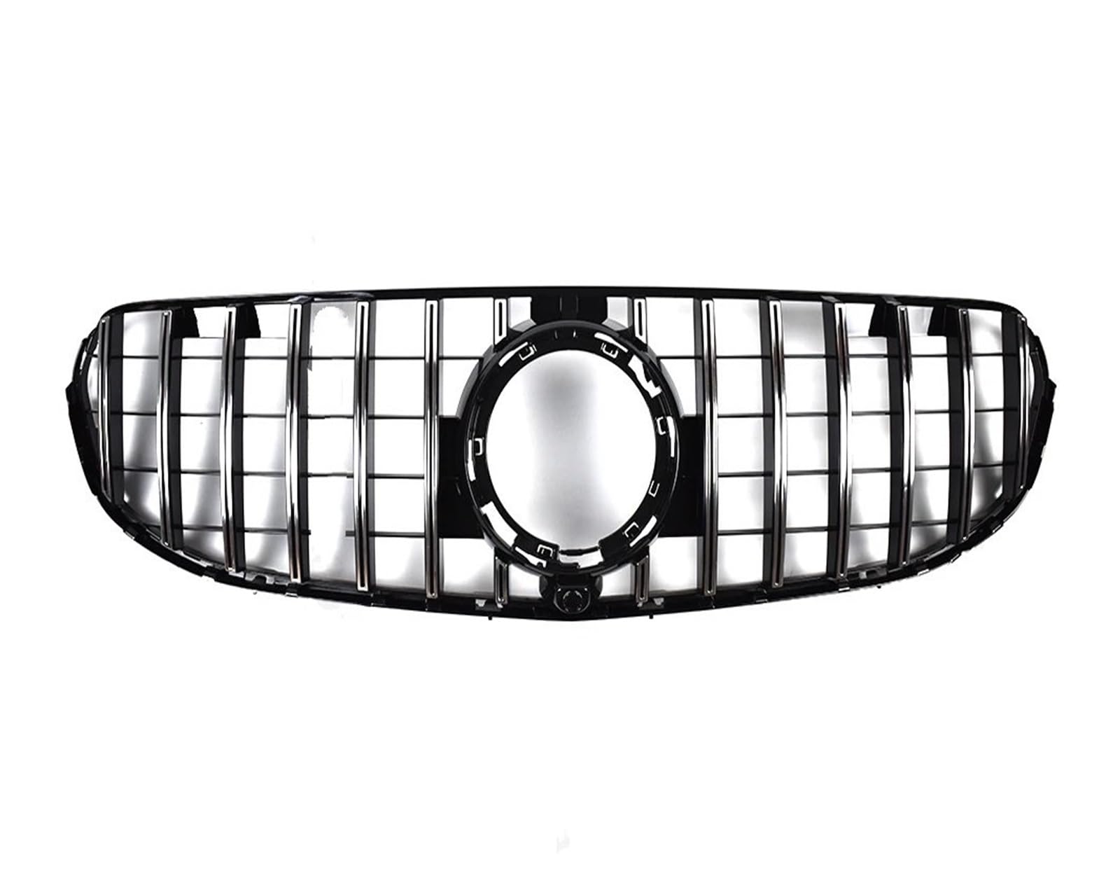 Auto Front Kühlergrille Für Benz Für GLC X253 2019-2021 GT Diamond Style Modifiziertes Bodykit Tuning Hood Mesh Frontstoßstangengrill Renngrillgitter Auto Kühlergrill(GT Silvery) von Dtbdfak