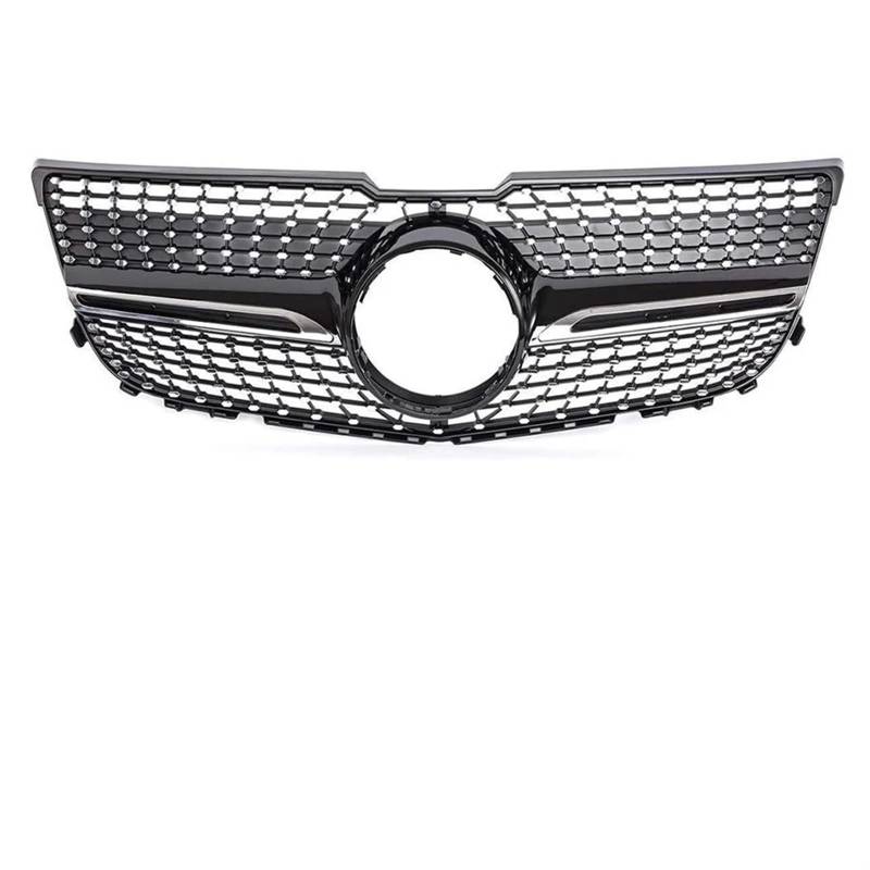 Auto Front Kühlergrille Für Benz Für GLK Klasse X204 2013 2014 2015 Auto Stoßstange Haube Mesh Front Grill Oberen Racing Schwarz/Silber Grille Auto Kühlergrill(Diamond Black) von Dtbdfak