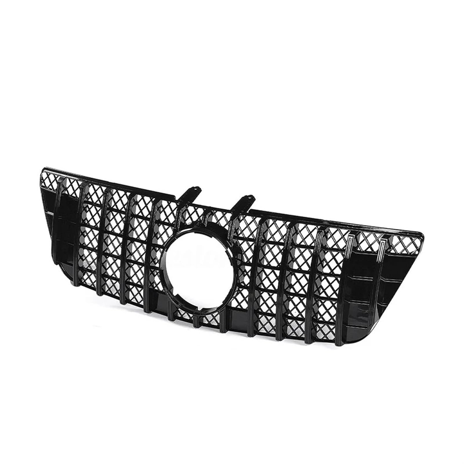 Auto Front Kühlergrille Für Benz ML Klasse W164 2009-2012 GT R Stil Auto Oberen Stoßfänger Haube Mesh Grid Auto Front Grille Grill Auto Kühlergrill(Schwarz) von Dtbdfak