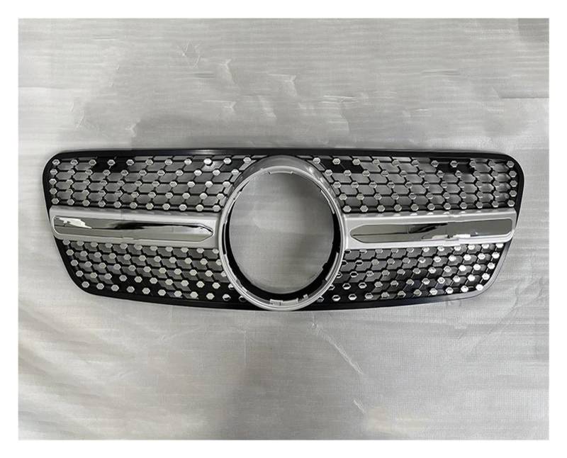 Auto Front Kühlergrille Für Benz ML W163 1998-2004 M ML320 ML350 Tuning Haube Mesh Sport Kühlergrill Kühler Gitter Stoßstange Grill Auto Kühlergrill(Diamond Silvery) von Dtbdfak