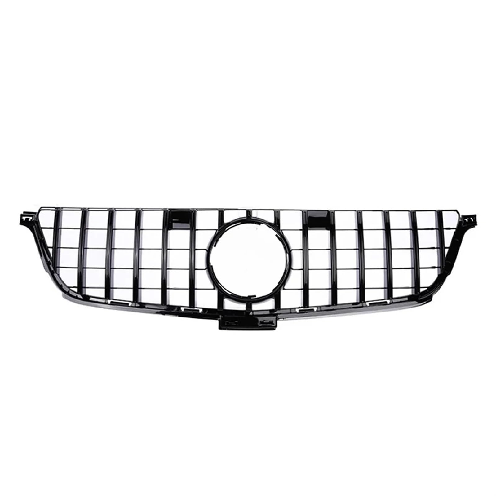 Auto Front Kühlergrille Für Benz W166 ML Klasse 2013-2015 Auto Kühlergrill Grill Oberen Stoßfänger Haube Mesh GT Stil Auto Kühlergrill(Gloss Black) von Dtbdfak