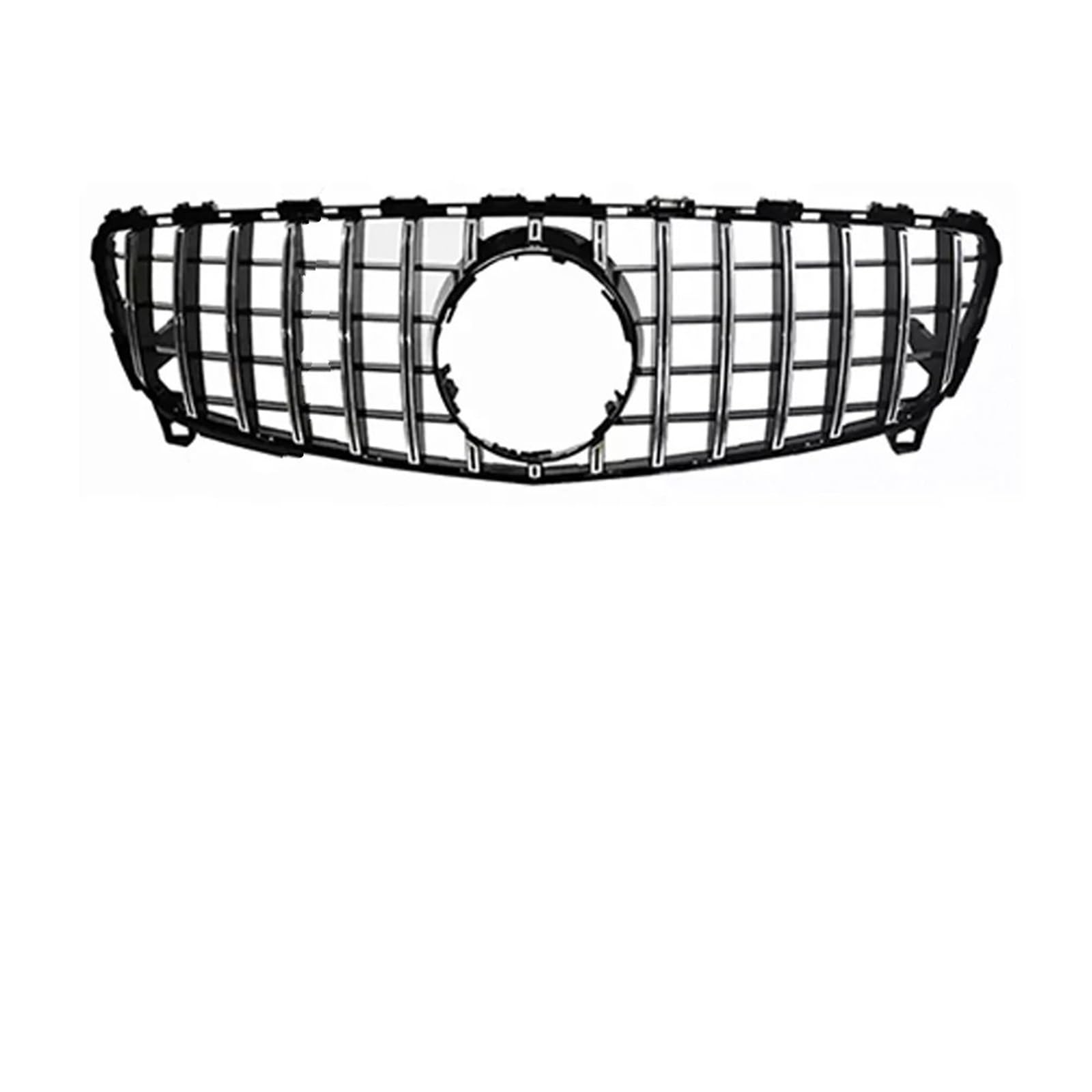 Auto Front Kühlergrille Für Benz W176 A 2018 2017 2016 2015 2014 2013 A180 A45 A260 A200 Fronteinlass Stoßstangengrill Grill GT Diamant Tuning Auto Kühlergrill(16-18 GT Silvery) von Dtbdfak