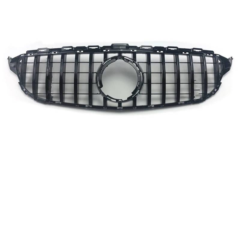 Auto Front Kühlergrille Für Benz W205 C205 S205 Für AMG C 2014-2021 GTR GT Diamant Front Stoßstange Grille Racing Einlass Haube Grill Zentrum Mesh Auto Kühlergrill(19-21 GT Black) von Dtbdfak