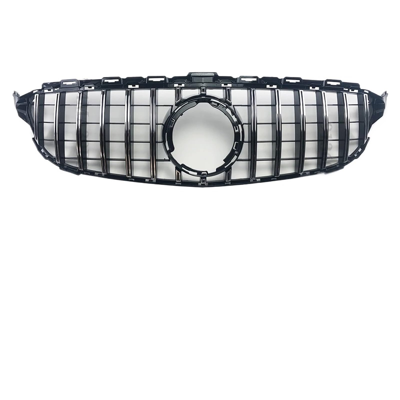 Auto Front Kühlergrille Für Benz W205 S205 C C205 C180 C200 C250 C300 C260 2014-2021 Oberer Ersatz-GT-Stil Frontstoßstangengrill Auto Kühlergrill(19-21 Chrome Silvery) von Dtbdfak