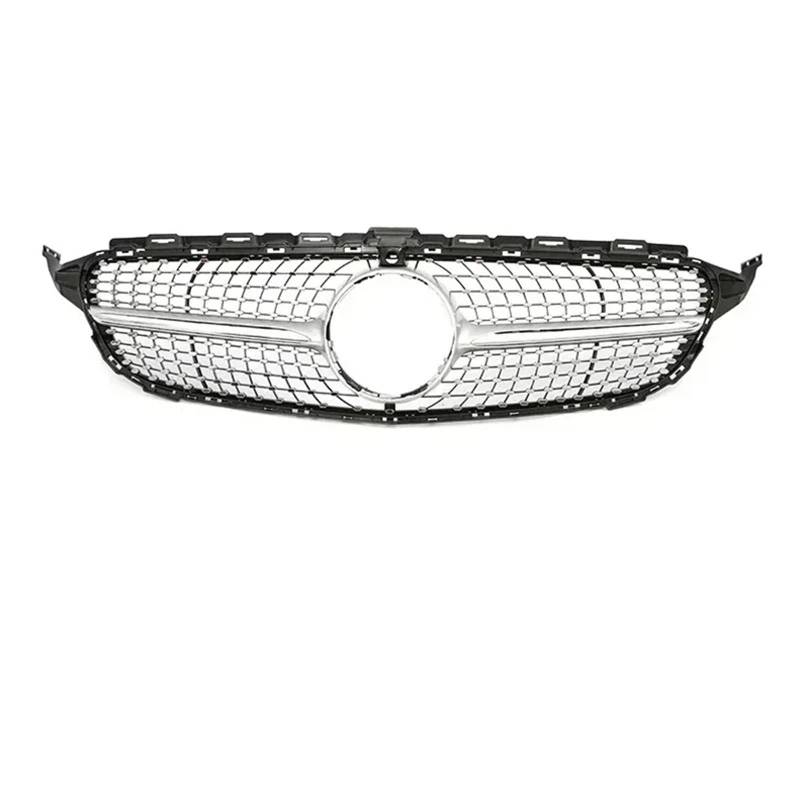 Auto Front Kühlergrille Für Benzs W205 2019 2019+ Renngrills Auto Frontgrill Für GTR Für Diamant Für AMG Stil Oberer Stoßstangengrill Auto Kühlergrill(Diamond S with) von Dtbdfak