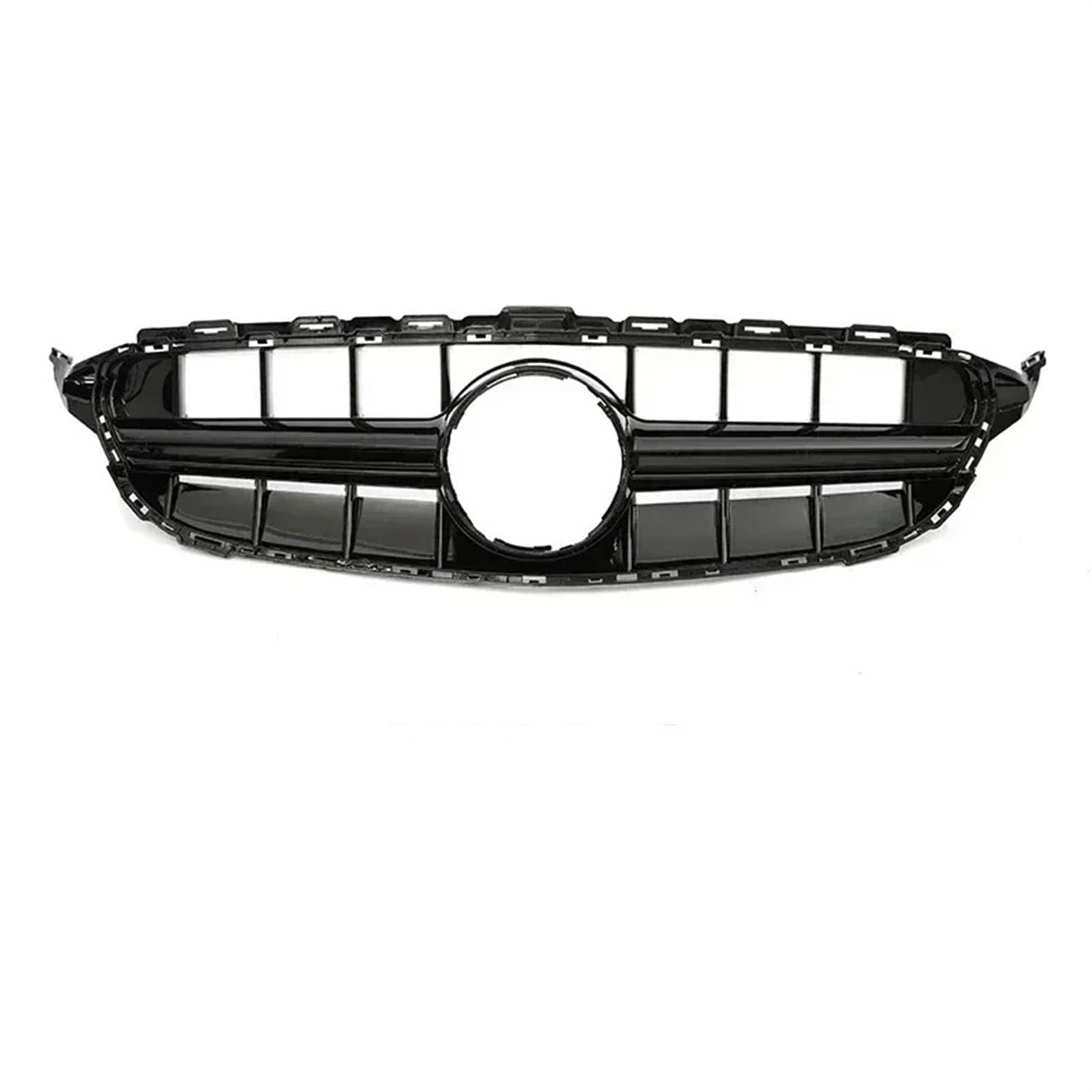 Auto Front Kühlergrille Für Benzs W205 2019 2019+ Renngrills Auto Frontgrill Für GTR Für Diamant Für AMG Stil Oberer Stoßstangengrill Auto Kühlergrill(Schwarz) von Dtbdfak