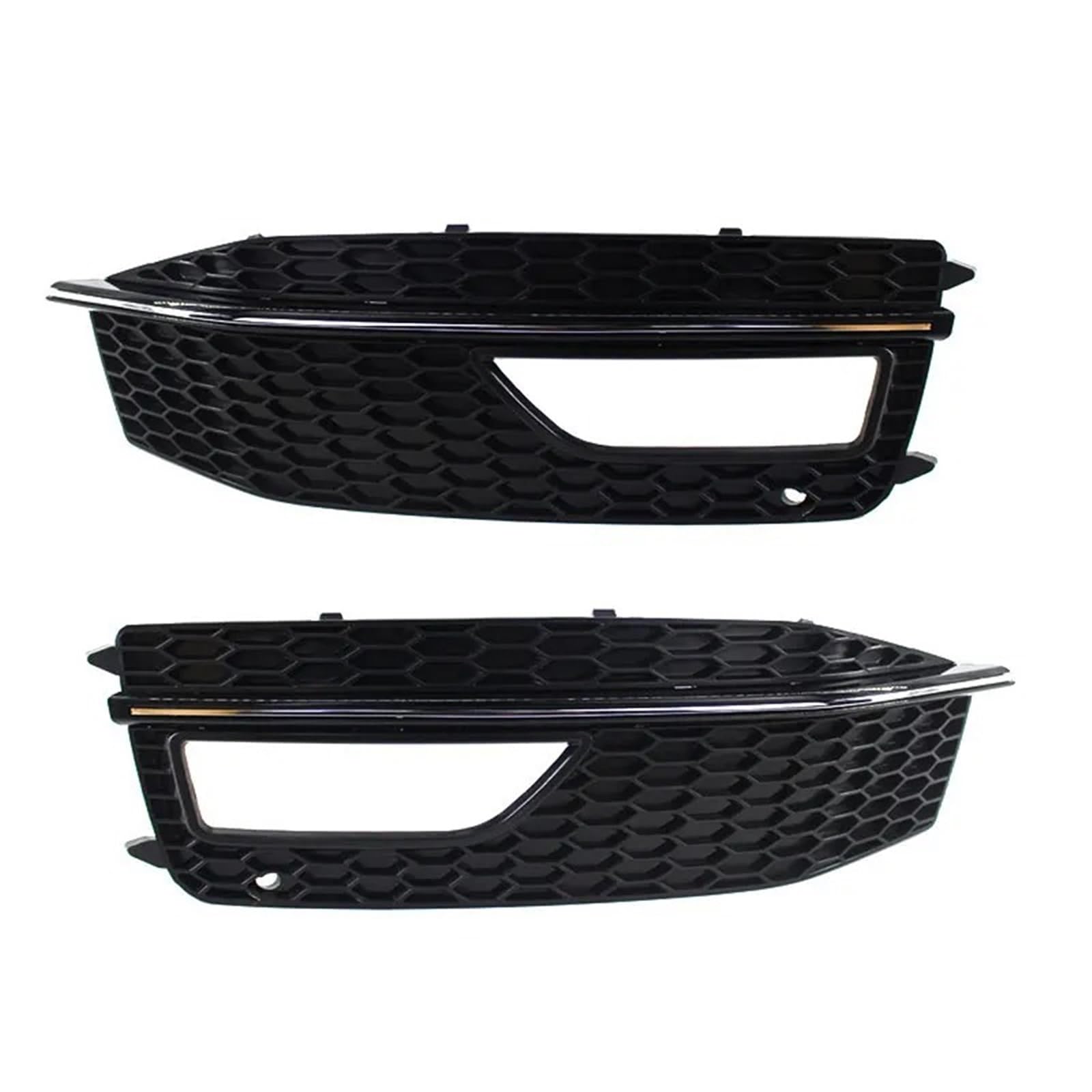 Auto Front Kühlergrille Für Für A4 LB9 Für S-Linie S4 2013-2015 Front Stoßstange Unteren Kühlergrill Nebel Licht Gitter Abdeckung 8K0807681L 8K0807682M Auto Kühlergrill(Chrome 1 Pair) von Dtbdfak