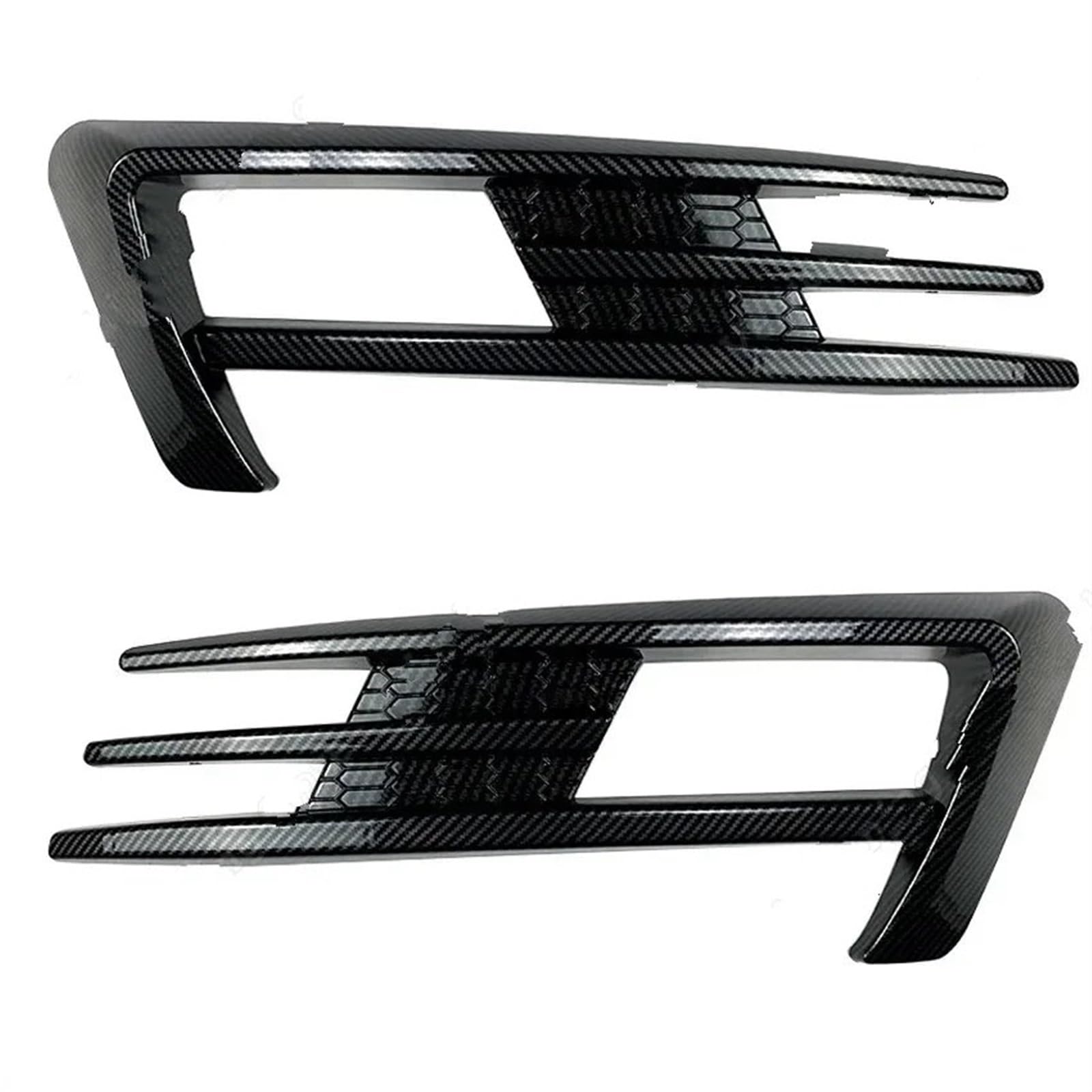 Auto Front Kühlergrille Für VW Für Golf 7 7,5 MK 7 7,5 2013-2019 Auto Vorderseite Stoßstange Nebel Lampe Kühlergrill Abdeckung Trim Körper Kit Tuning Auto Kühlergrill(7 Carbon Look) von Dtbdfak