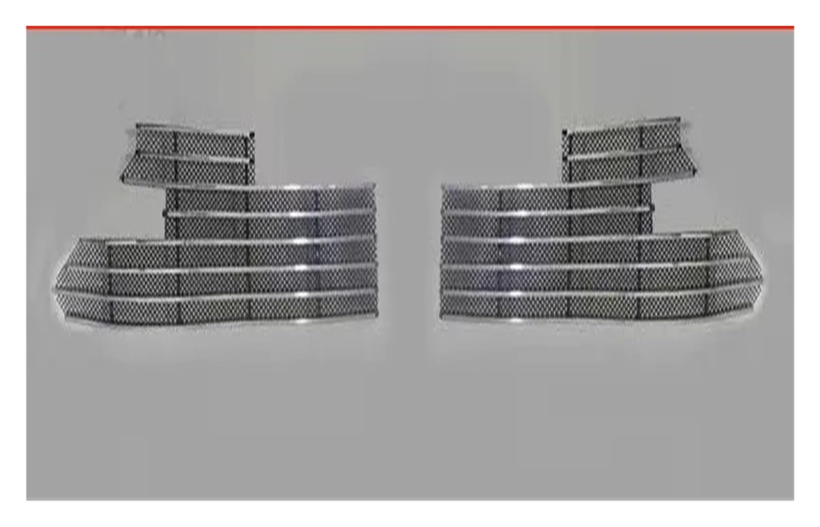 Auto Front Kühlergrille Für Voyah Für 2021-2024 Front Lower Grill Cover Zierleisten Auto Lower Mesh Grill Grille Cover Zierleiste Aluminiumlegierung Auto Kühlergrill(21-23 Silver 2) von Dtbdfak