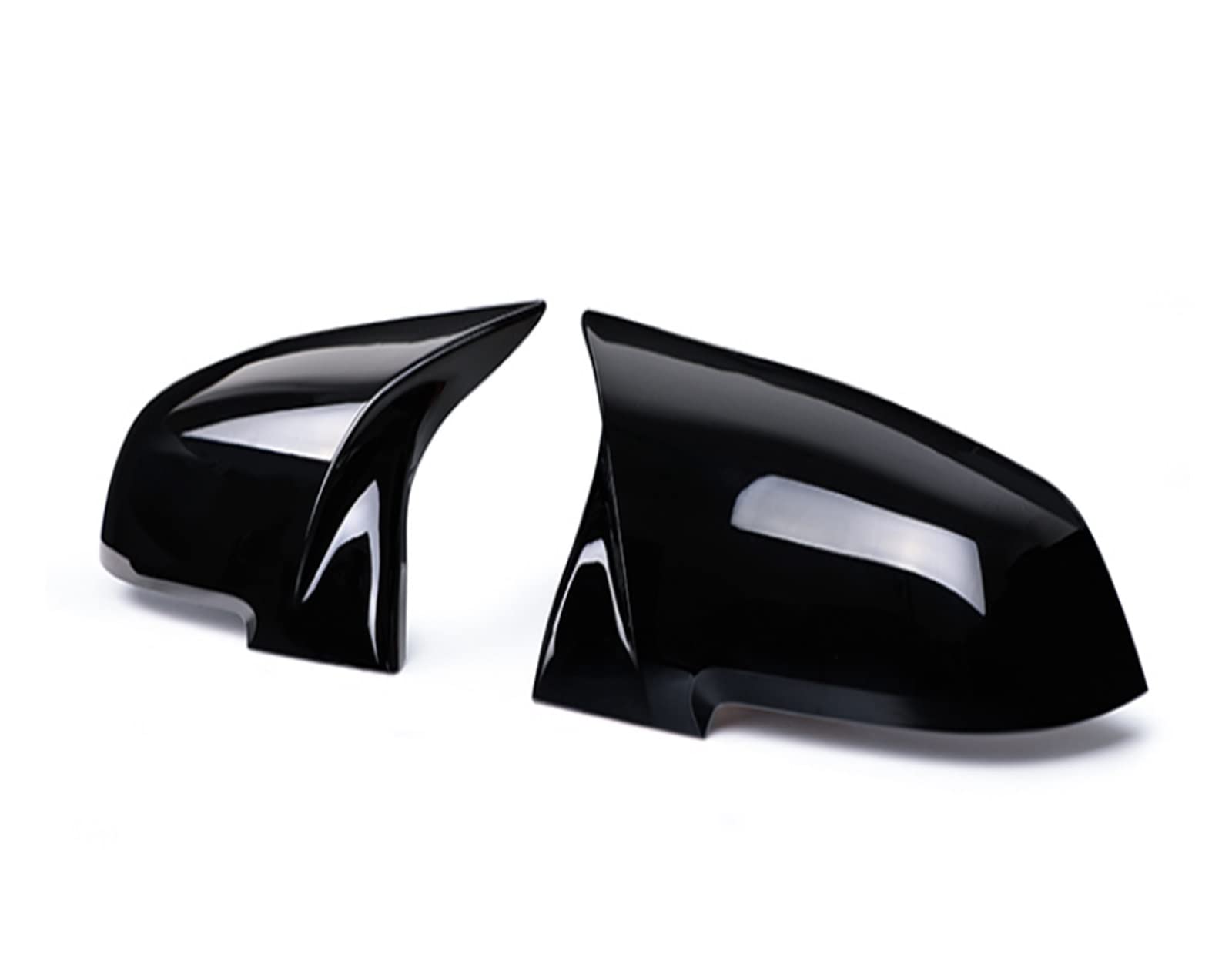 Auto Spiegelkappe Für 1 2 3 4 Für Serie F20 F30 F31 F32 F36 2012 - UP 320i 328i 330d Für M3 Für M4 Look Carbon Fiber Spiegel Abdeckung Spiegelkappen Außenspiegel(Bright black) von Dtbdfak